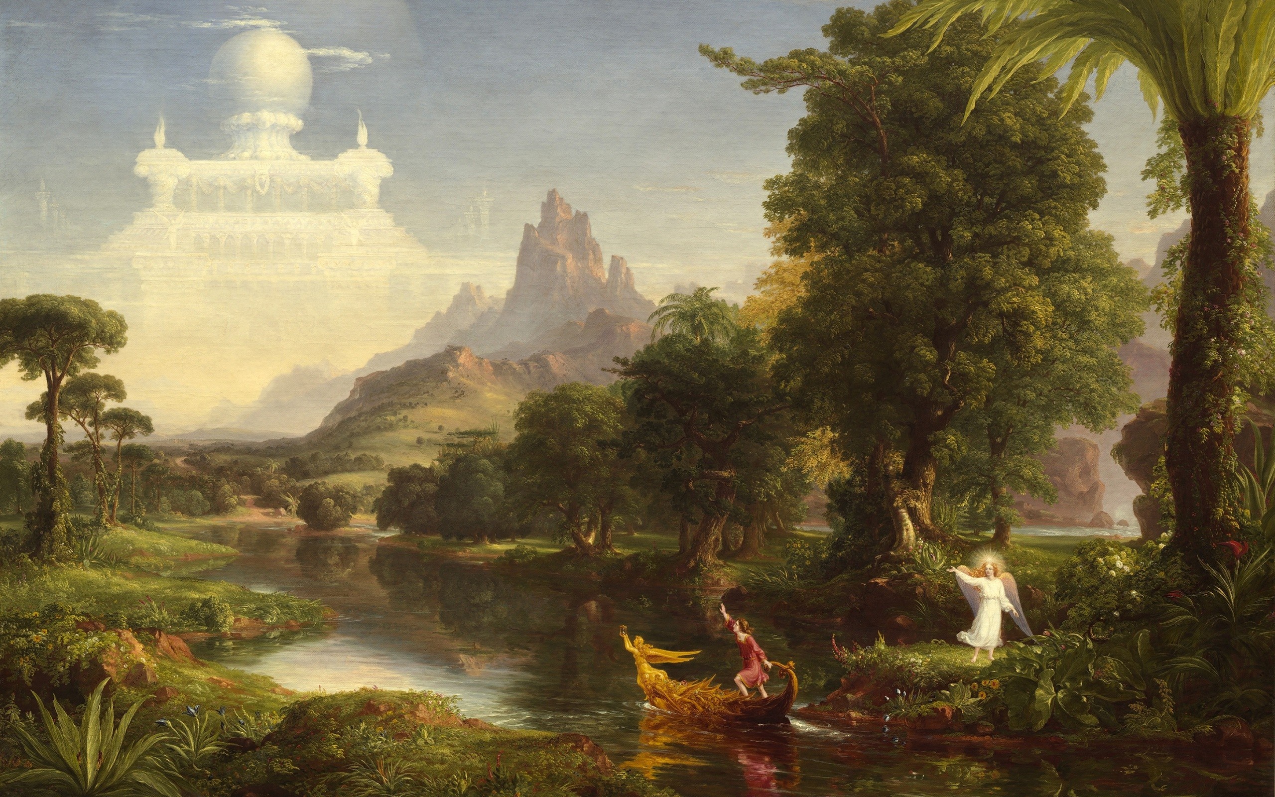 The Voyage of Life: Youth by Thomas Cole HD Wallpaper