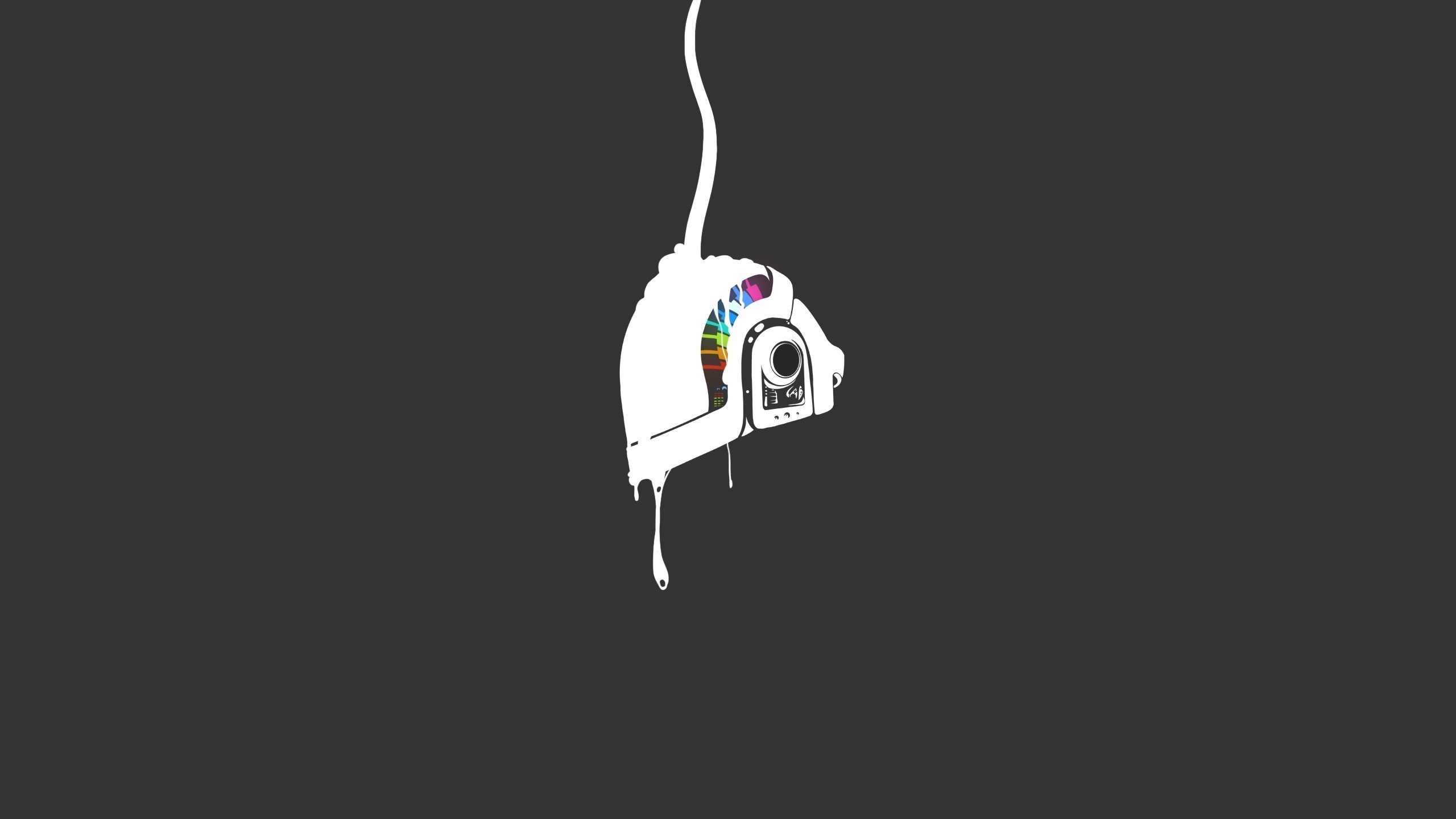 Daft Punk helmet illustration HD Wallpaper