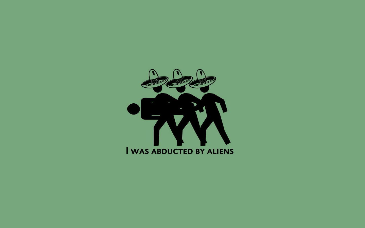 Illustration of aliens abducting a person HD Wallpaper