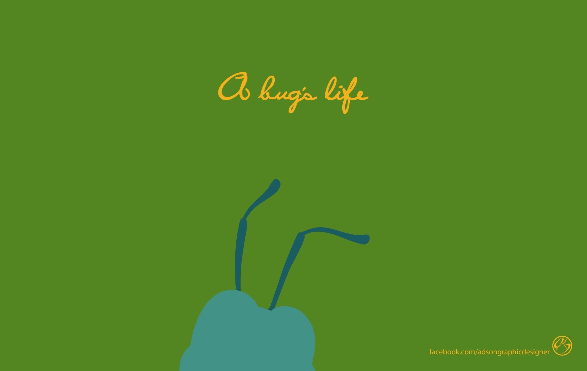 A Bug's Life minimalist poster HD Wallpaper