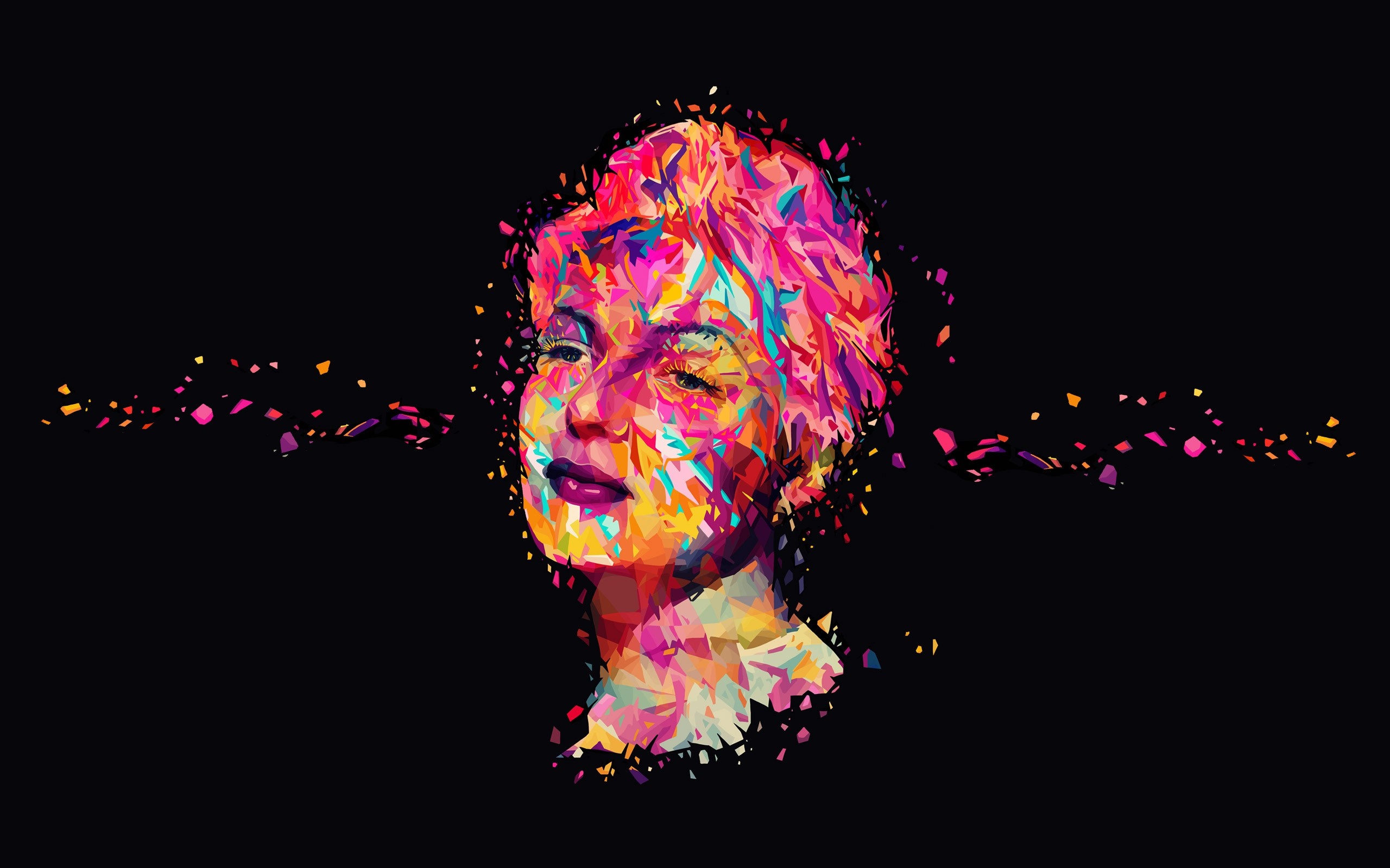 Abstract portrait of a woman HD Wallpaper
