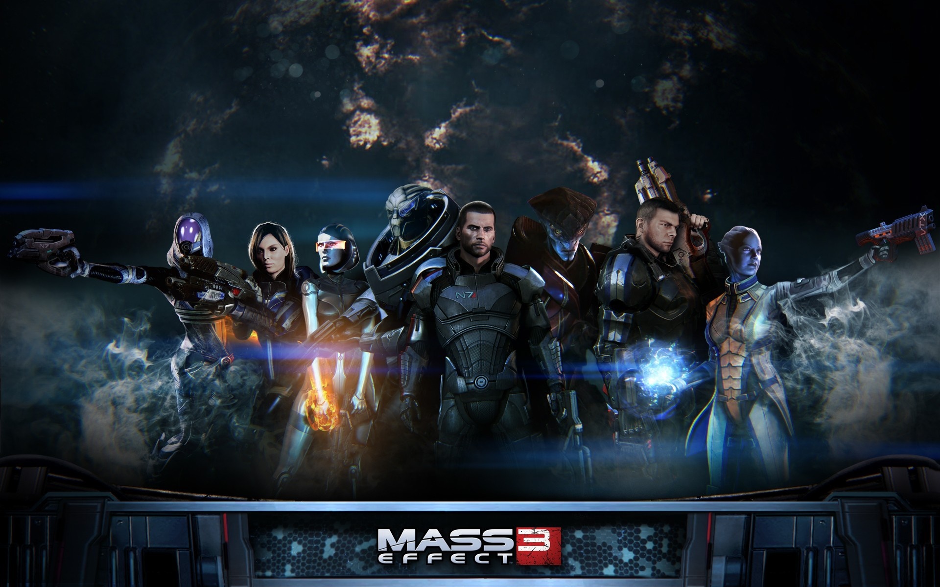 Mass Effect 3 characters lineup HD Wallpaper