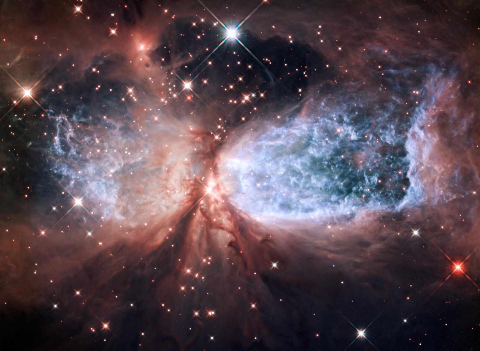 Nebula with stars in deep space HD Wallpaper