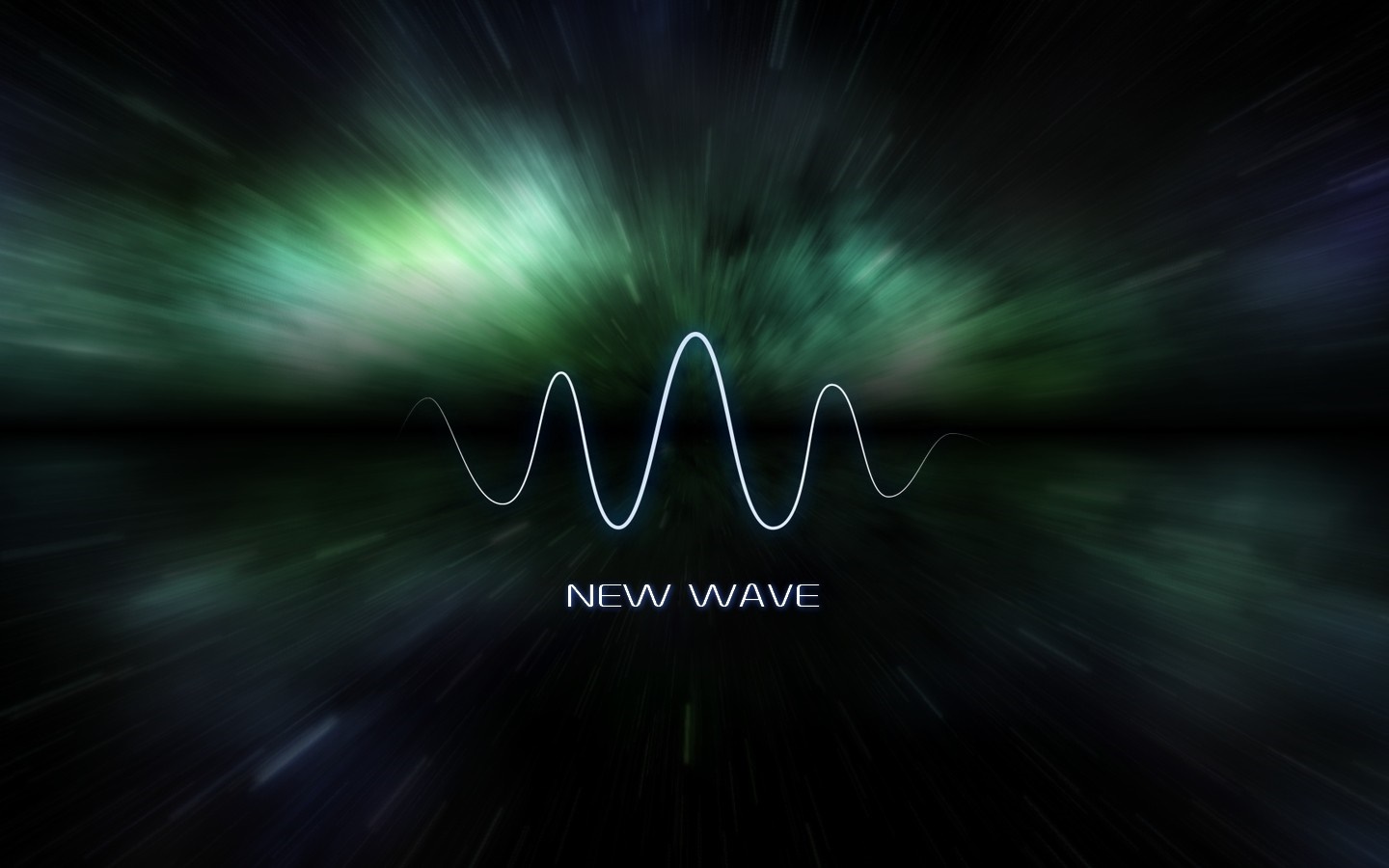 New Wave sound wave in space HD Wallpaper