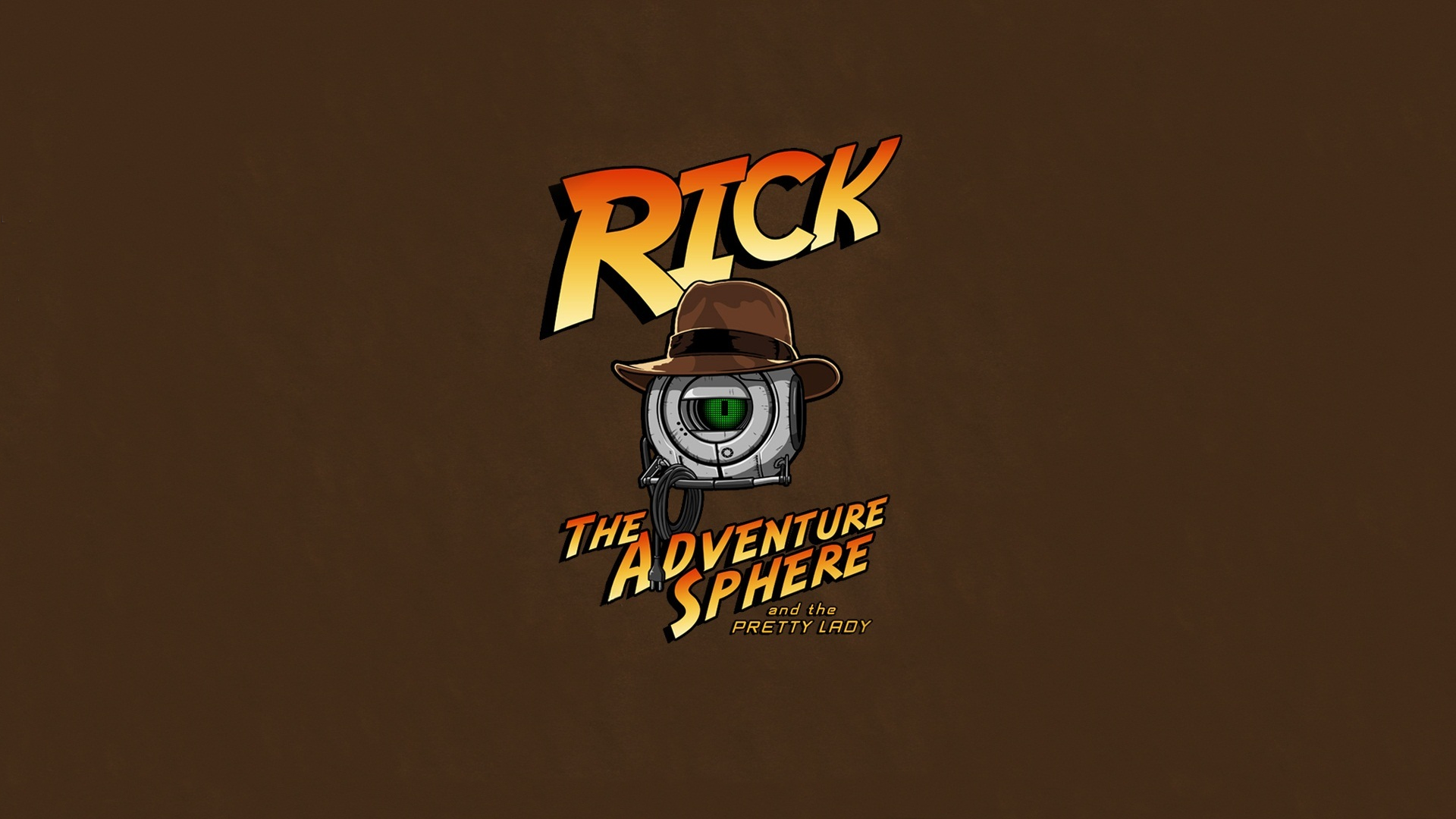 Rick and Morty Adventure Sphere and the Pretty Lady logo HD Wallpaper