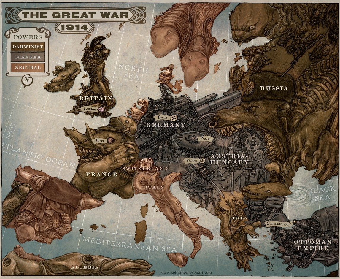 The Great War 1914 Europe Map HD Wallpaper