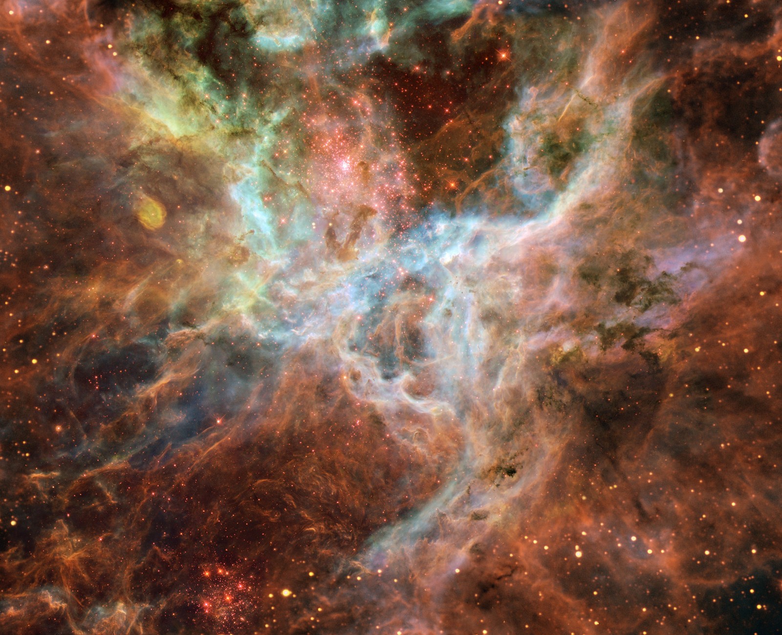 Tarantula Nebula in the Large Magellanic Cloud HD Wallpaper