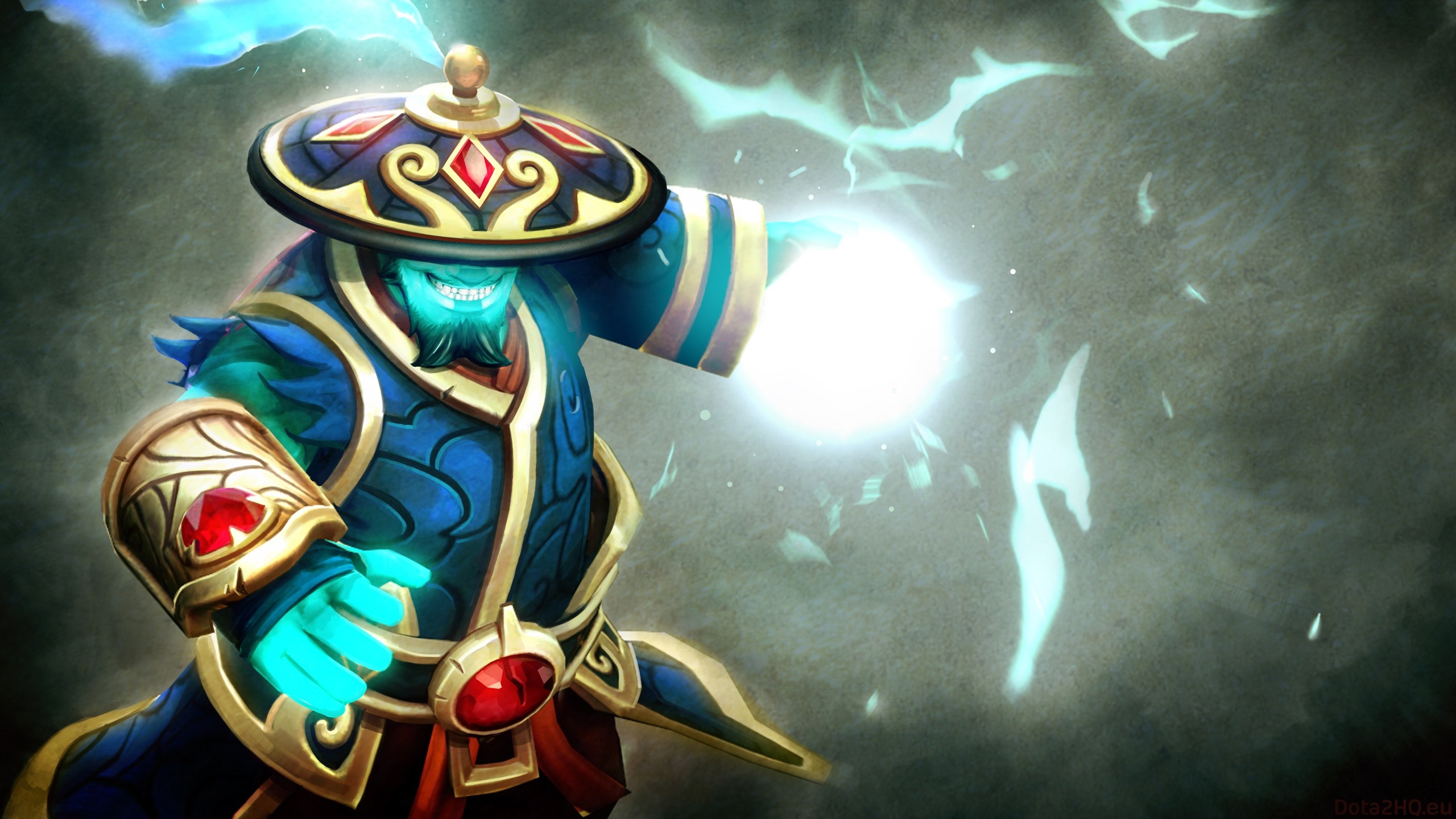 Storm Spirit from Dota 2 casting a spell HD Wallpaper