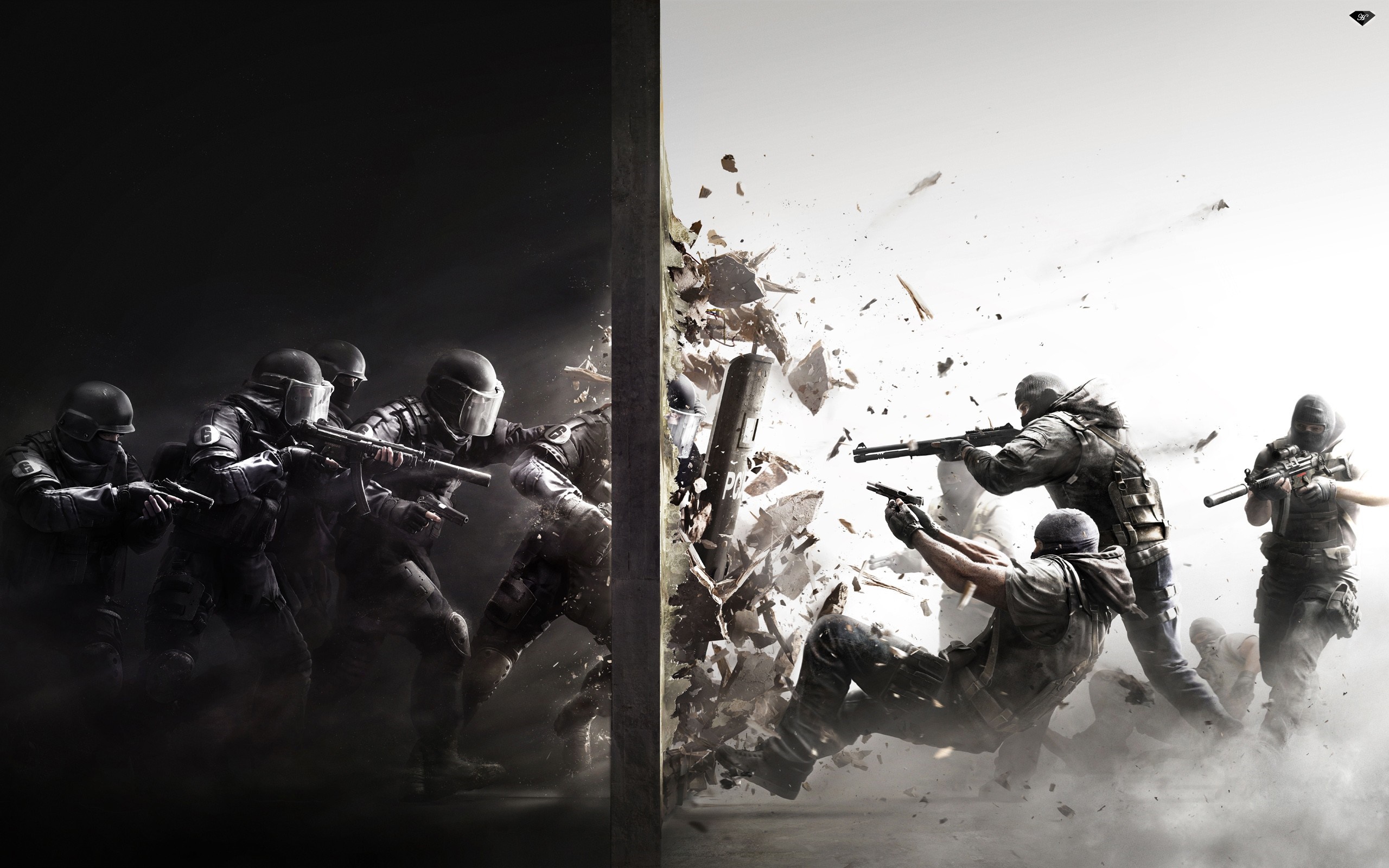 Rainbow Six Siege soldiers in combat HD Wallpaper
