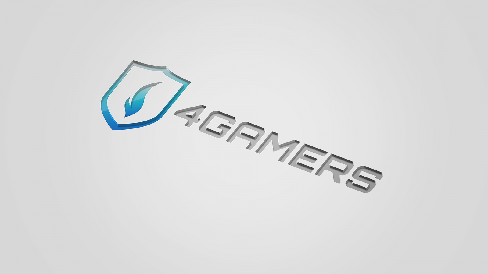 4Gamers logo with shield and flame HD Wallpaper