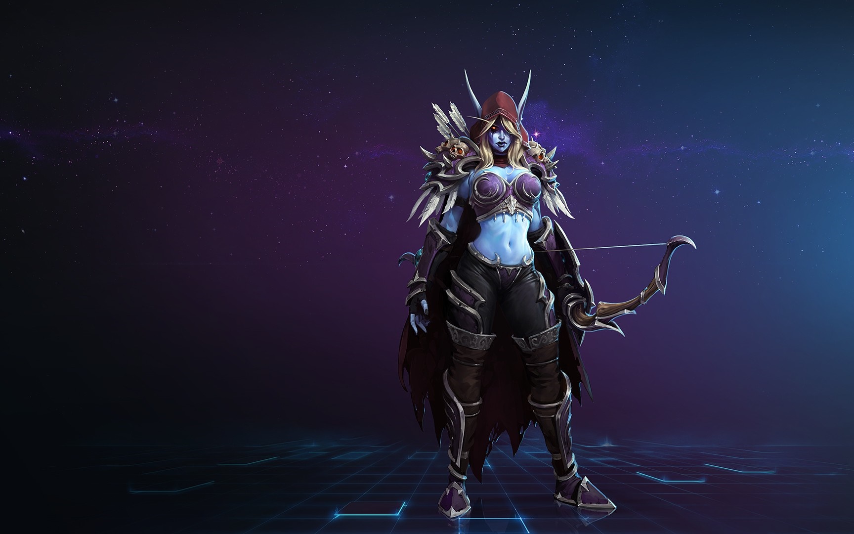 Sylvanas Windrunner from World of Warcraft holding a bow HD Wallpaper