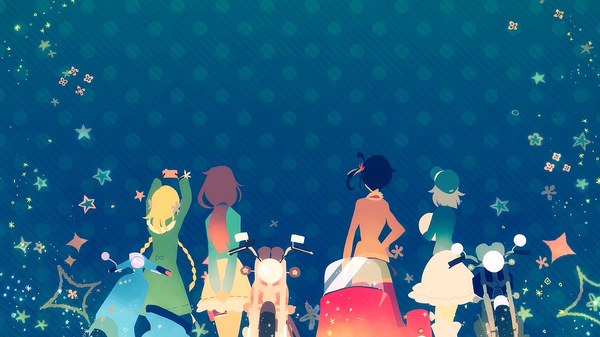 The Rolling Girls anime screenshot HD Wallpaper