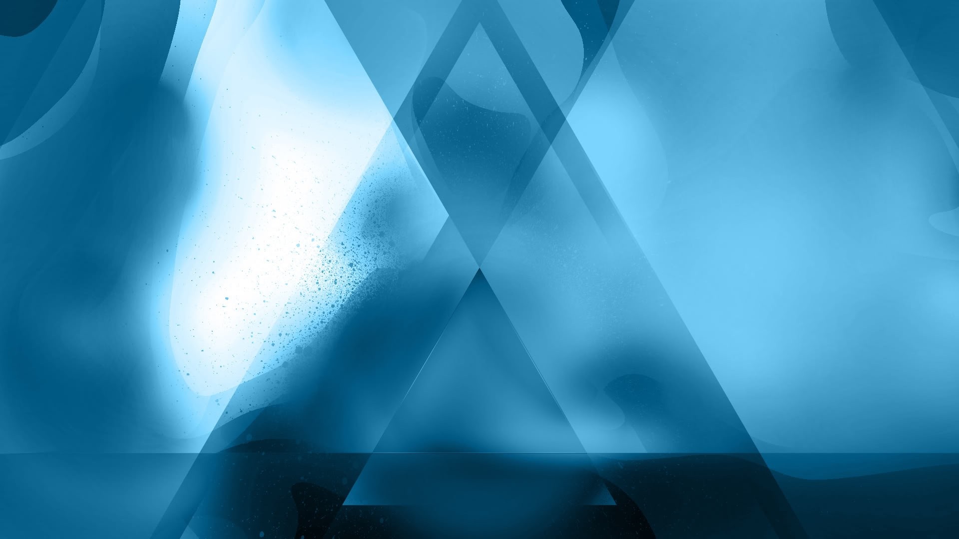 Abstract blue geometric light reflection HD Wallpaper
