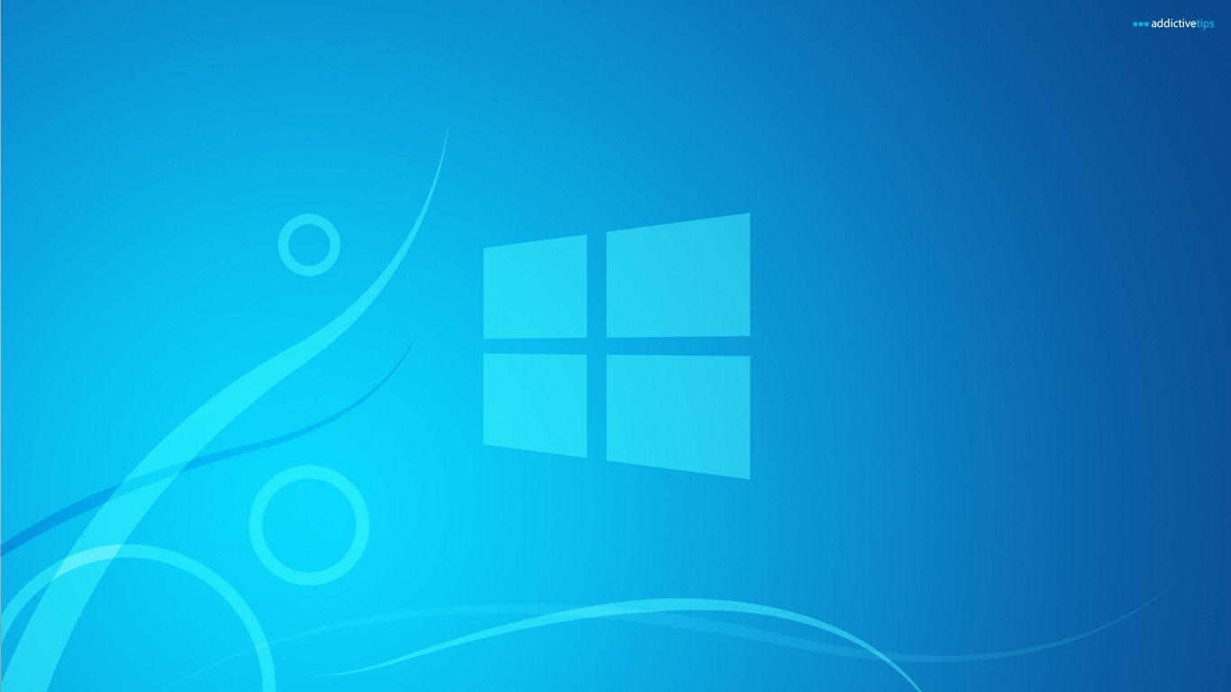 Windows logo with abstract blue background HD Wallpaper