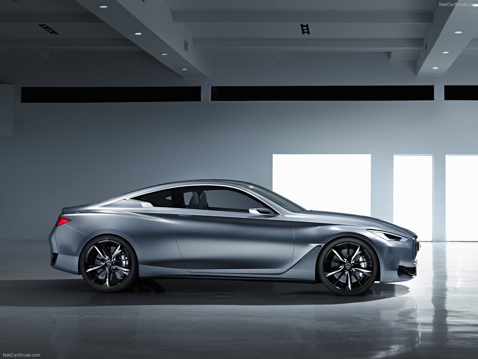 2015 Infiniti Q60 Silver Sports Coupe HD Wallpaper
