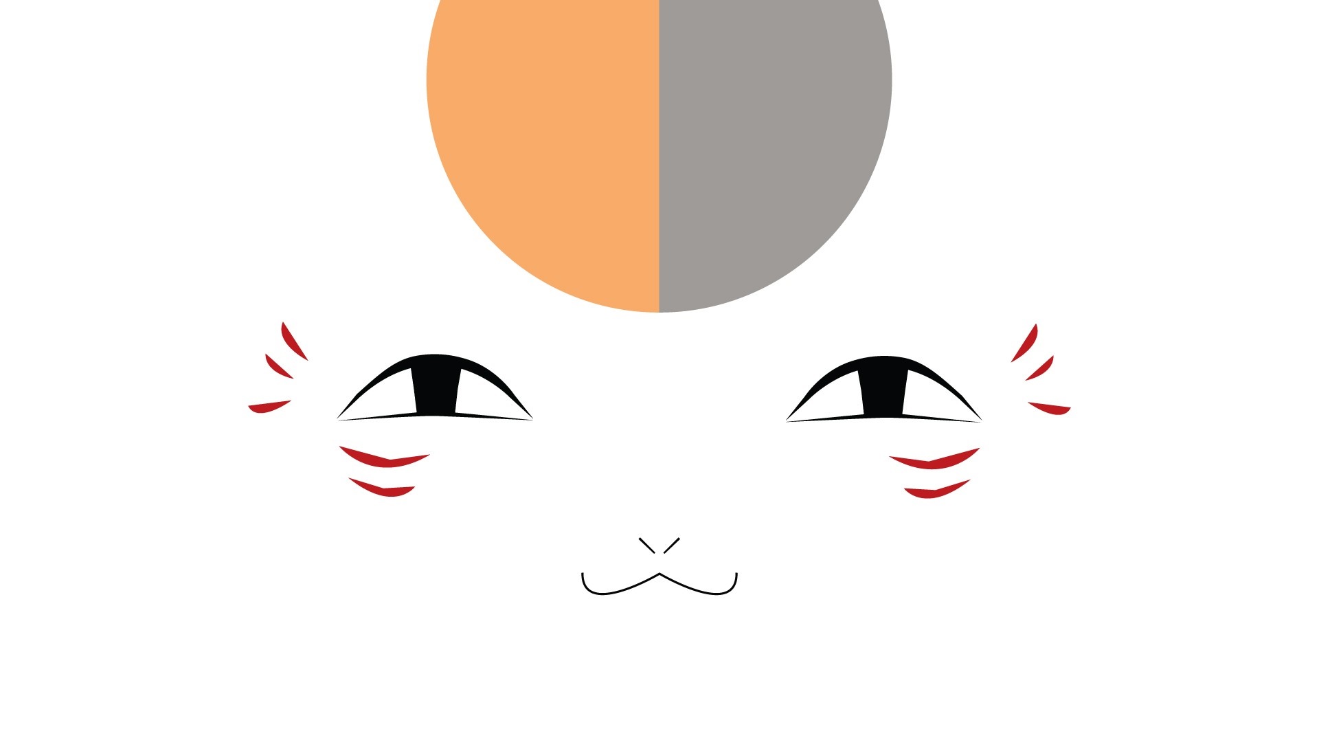 Natsume Yuujinchou Cat Face Illustration HD Wallpaper