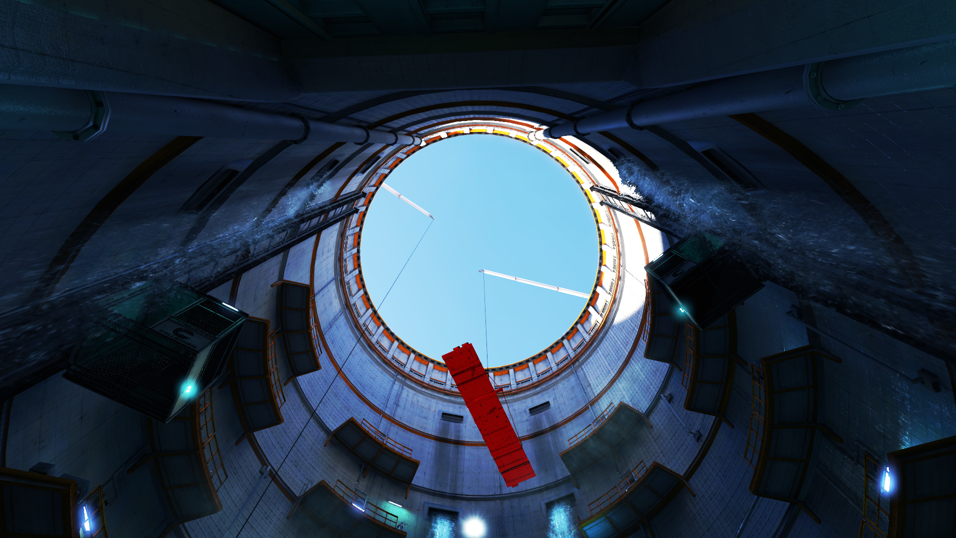 Faith Connors from Mirrors Edge in a futuristic silo HD Wallpaper
