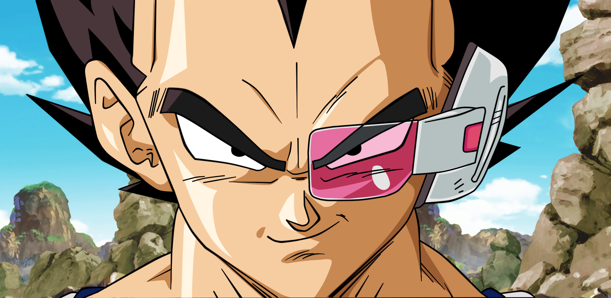 Vegeta from Dragon Ball Z with Scouter HD Wallpaper