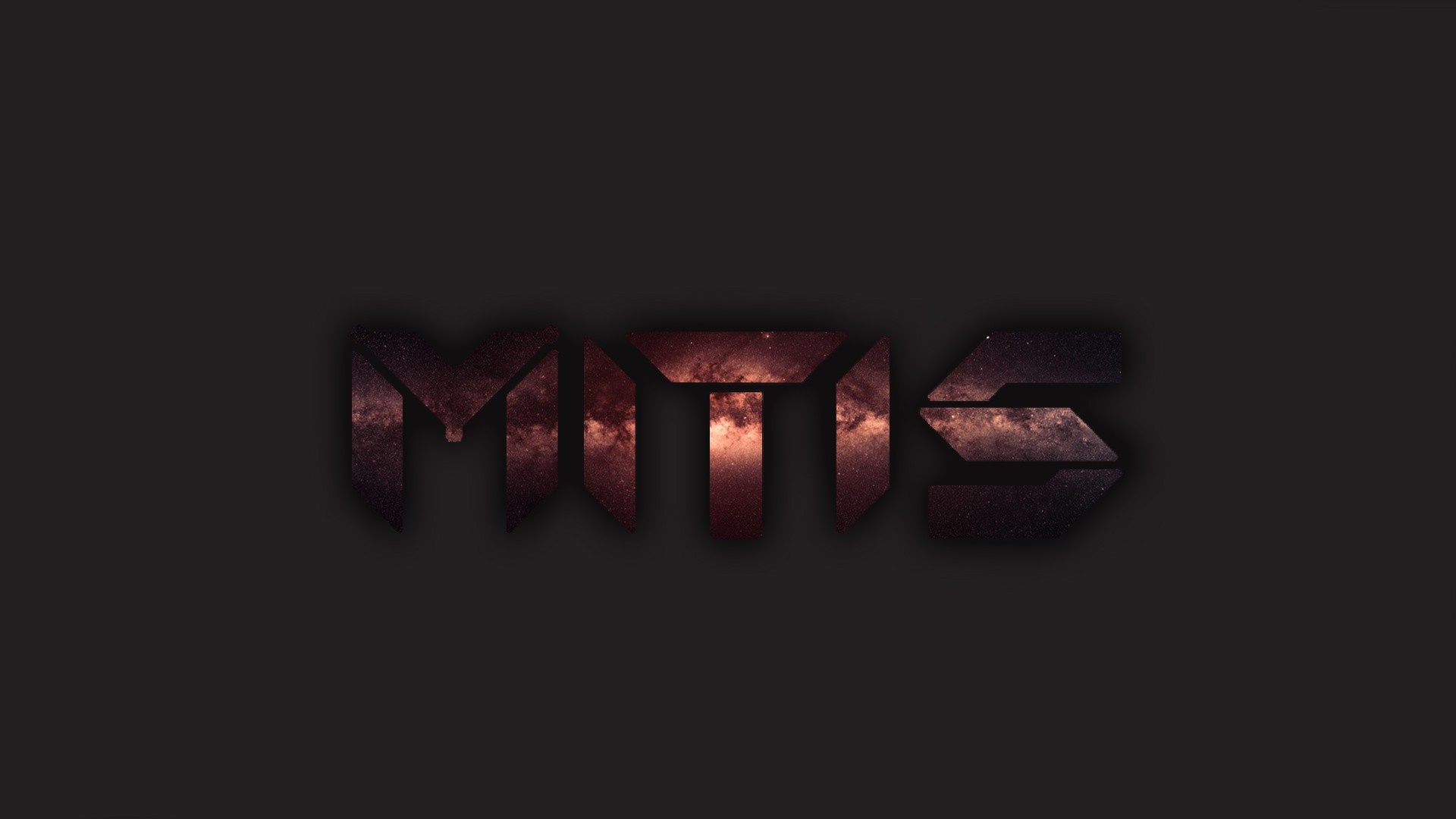 MitiS logo with galaxy texture HD Wallpaper