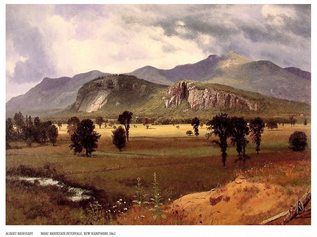 Moat Mountain Intervale, New Hampshire by Albert Bierstadt HD Wallpaper