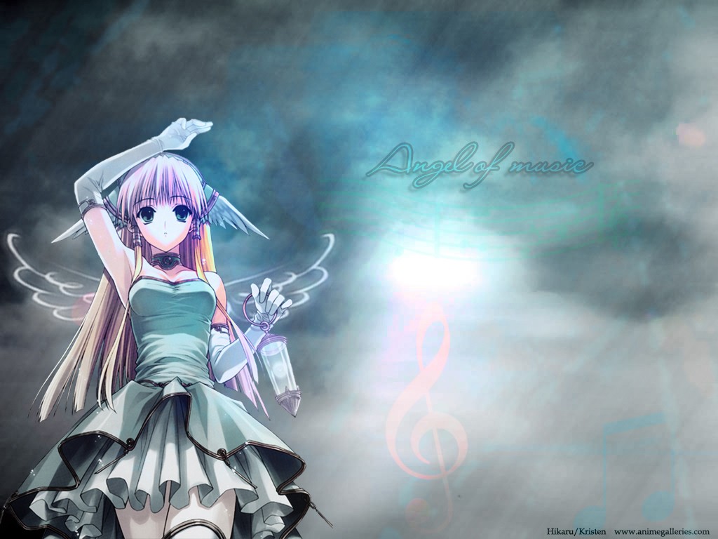 Angel of Music anime screenshot HD Wallpaper