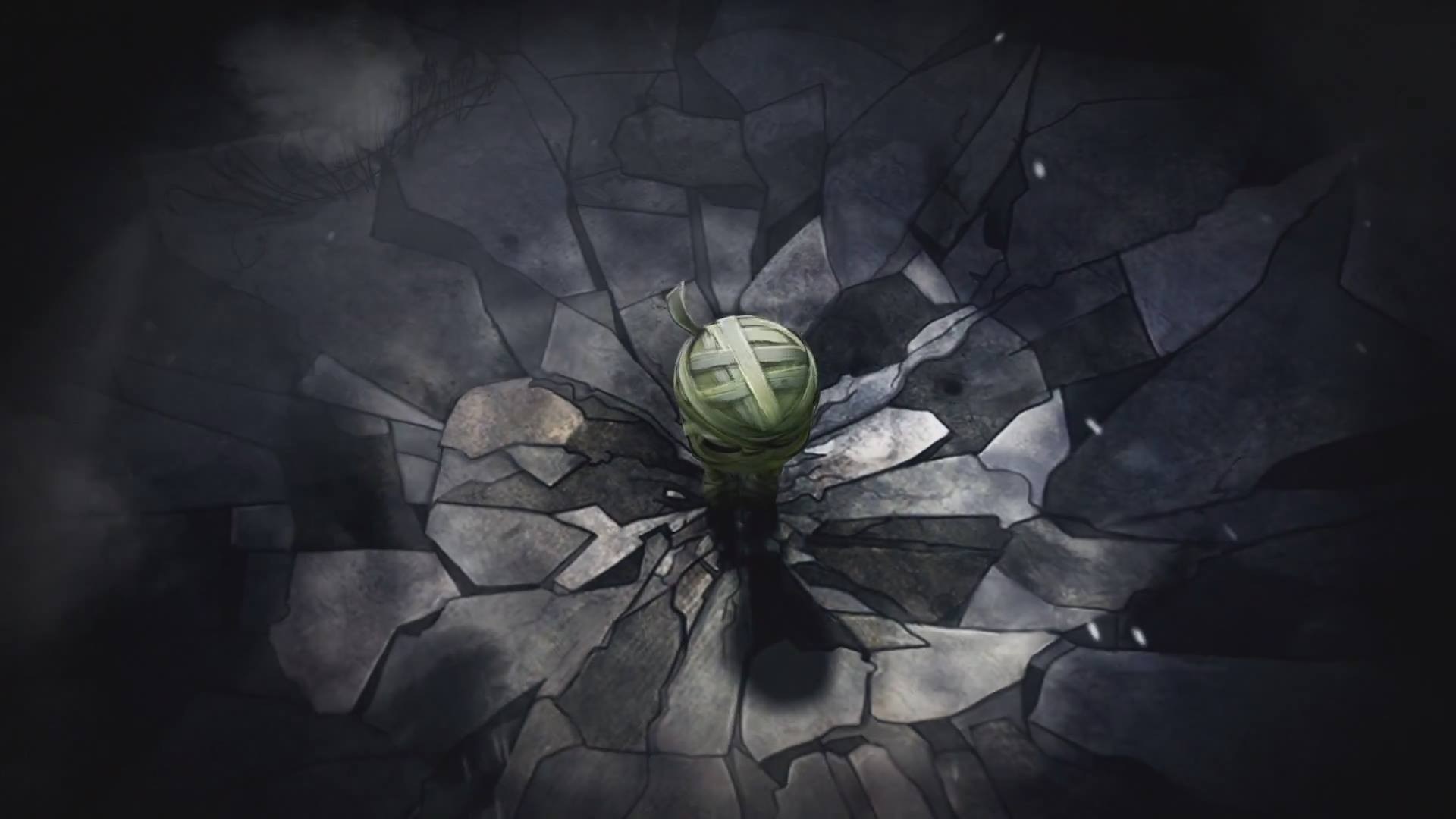 Amumu from League of Legends breaking through cracked ground HD Wallpaper