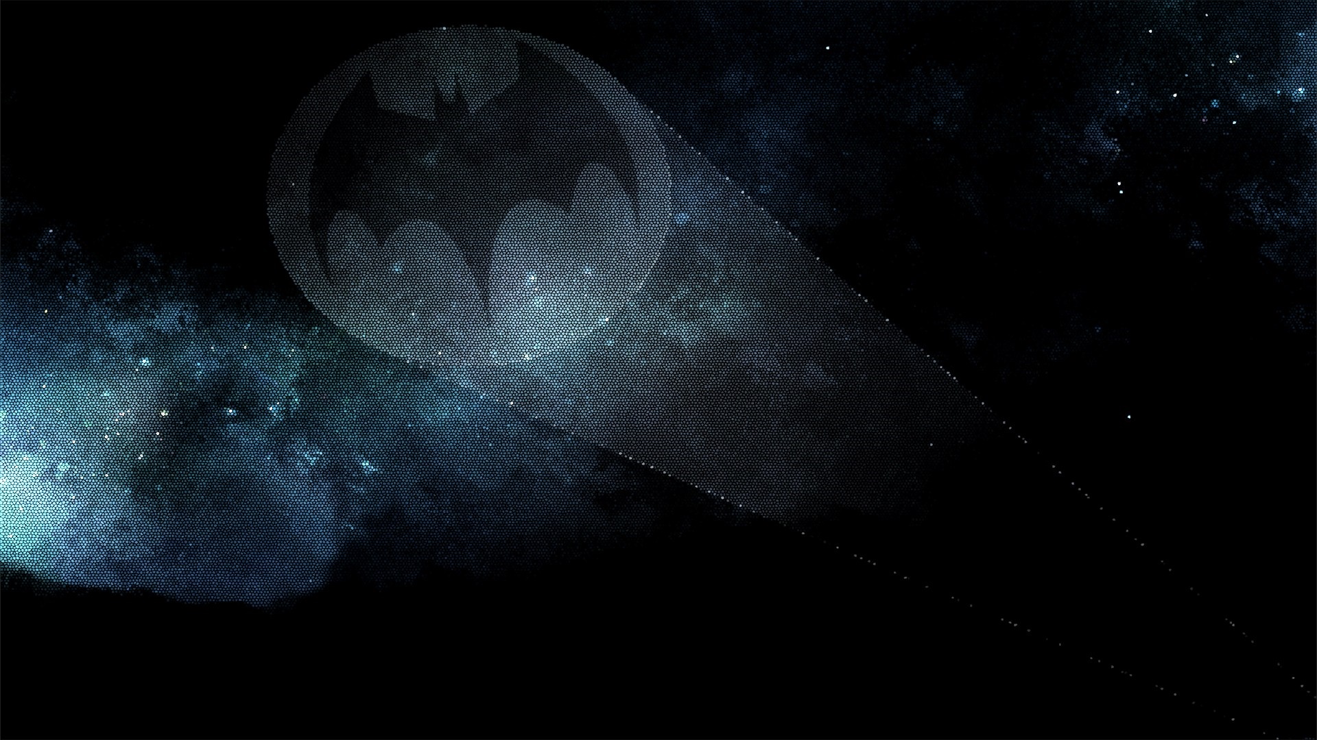 Batman symbol in space HD Wallpaper