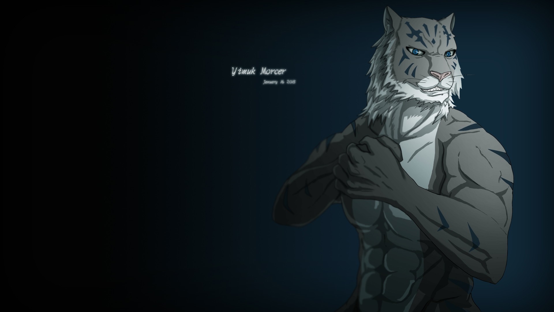 Vimuk Mercer, a white tiger character HD Wallpaper