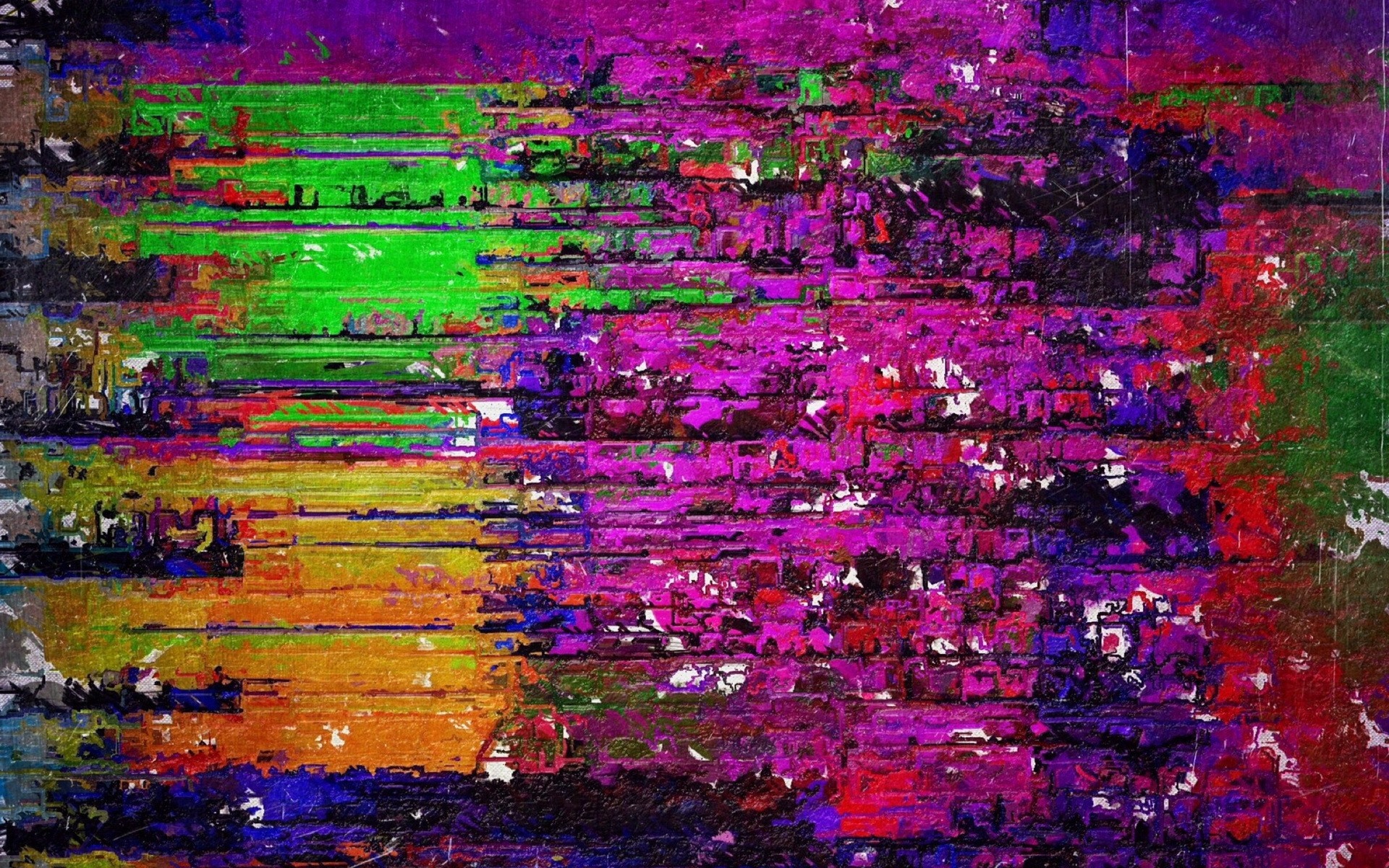 Abstract painting with vibrant colors and texture HD Wallpaper