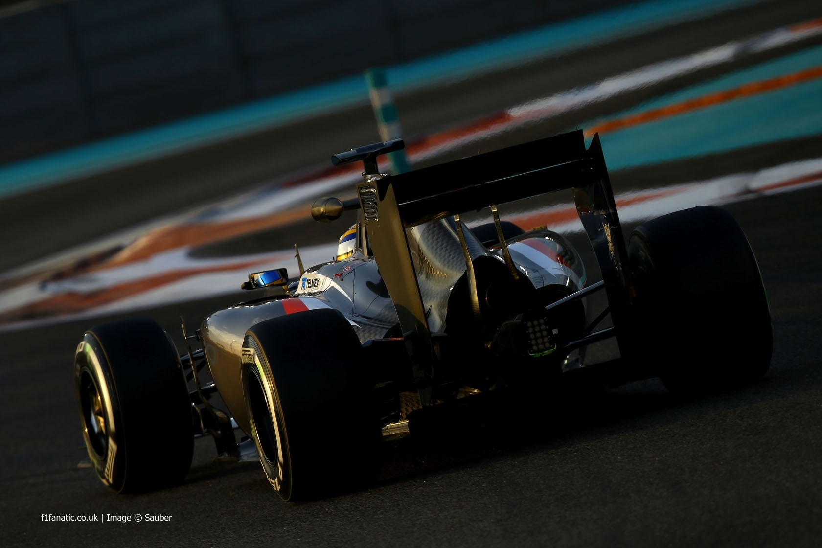 Sauber Formula 1 car on a race track HD Wallpaper