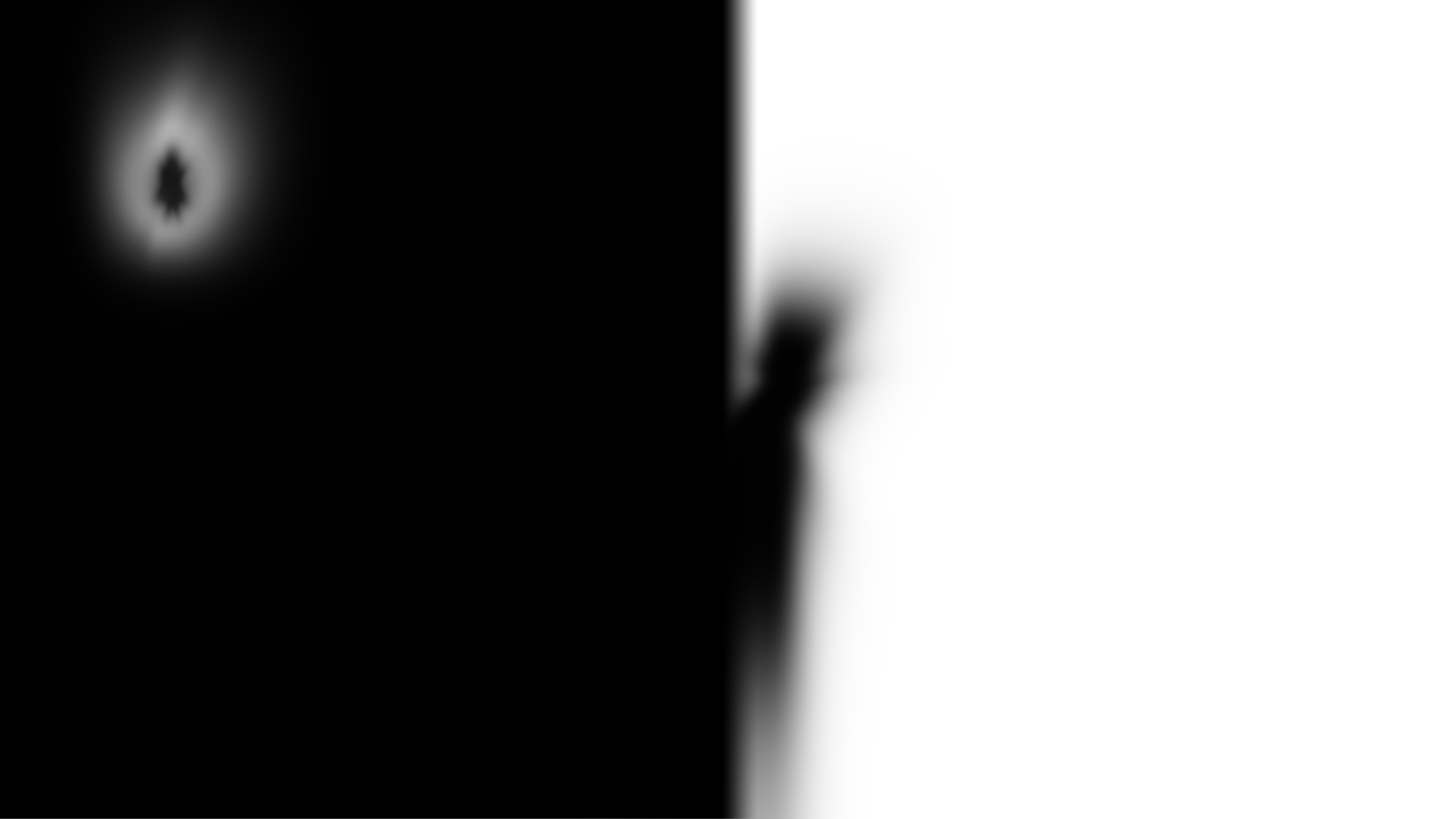 Silhouette of a person in black and white HD Wallpaper