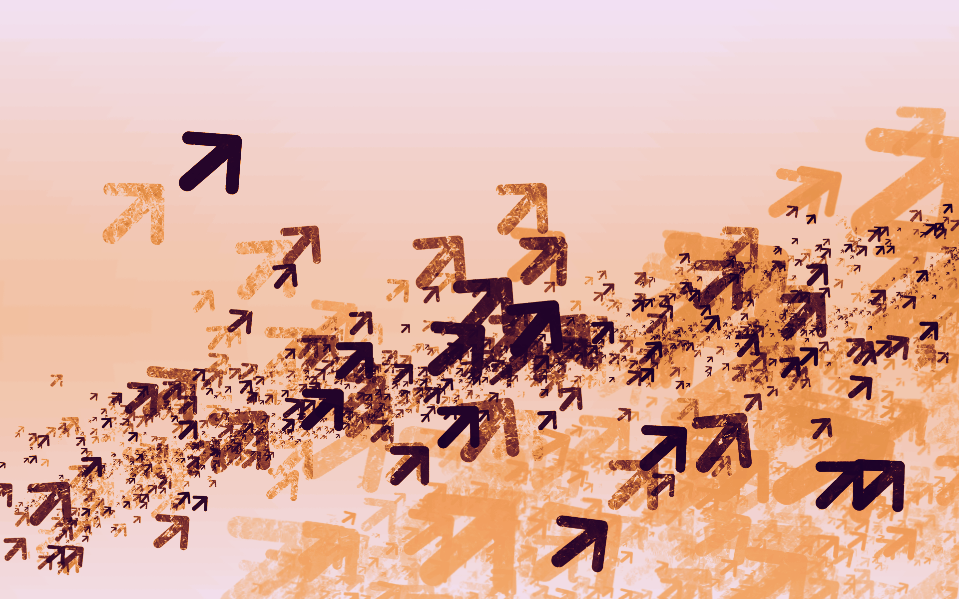 Abstract illustration of upward-pointing arrows HD Wallpaper