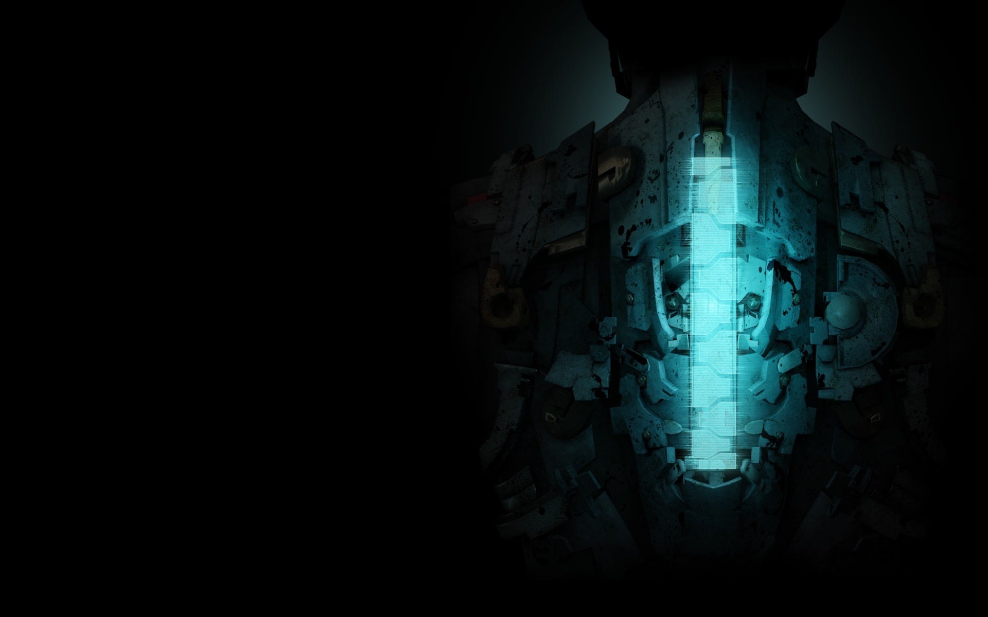 Dead Space suit with glowing blue light HD Wallpaper