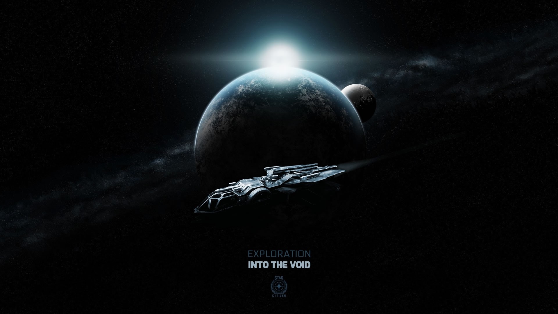 Spaceship exploring planets in Star Citizen HD Wallpaper