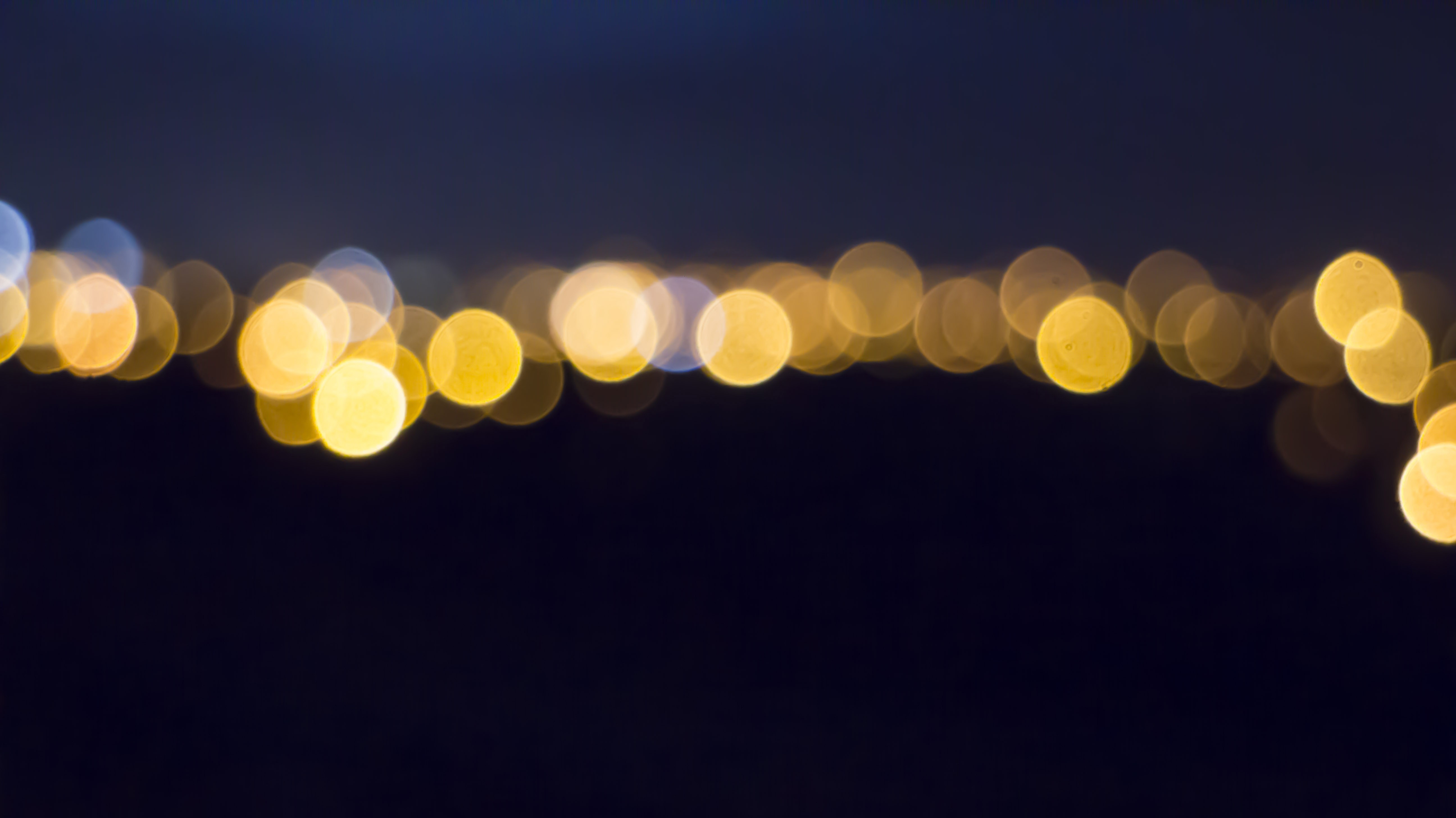 Bokeh lights at night HD Wallpaper