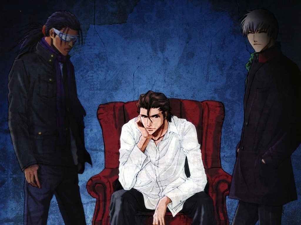Sosuke Aizen, Ichimaru Gin, and Kaname Tosen from Bleach HD Wallpaper