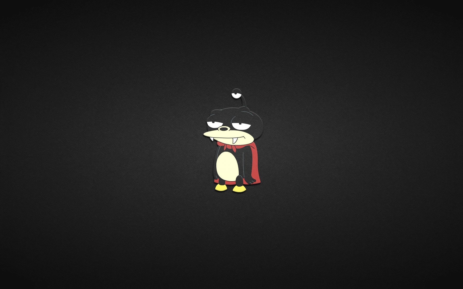 Nibbler from Futurama on black background HD Wallpaper