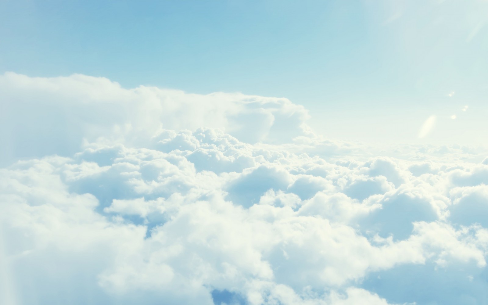 Sky and clouds from above HD Wallpaper
