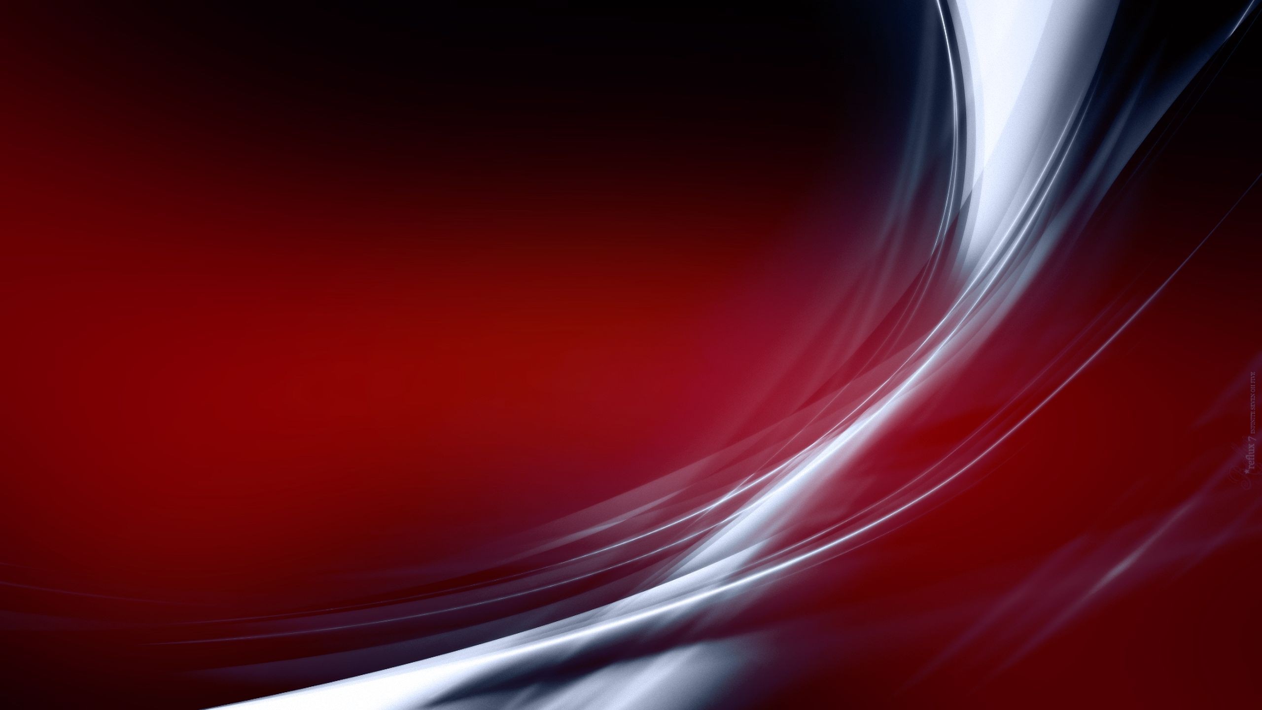 Abstract Red and White Light Waves HD Wallpaper
