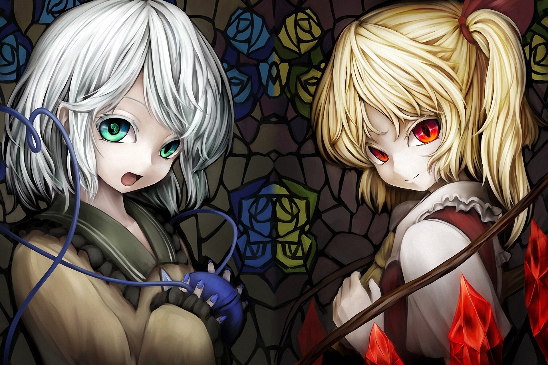 Flandre Scarlet and Komeiji Koishi from Touhou HD Wallpaper