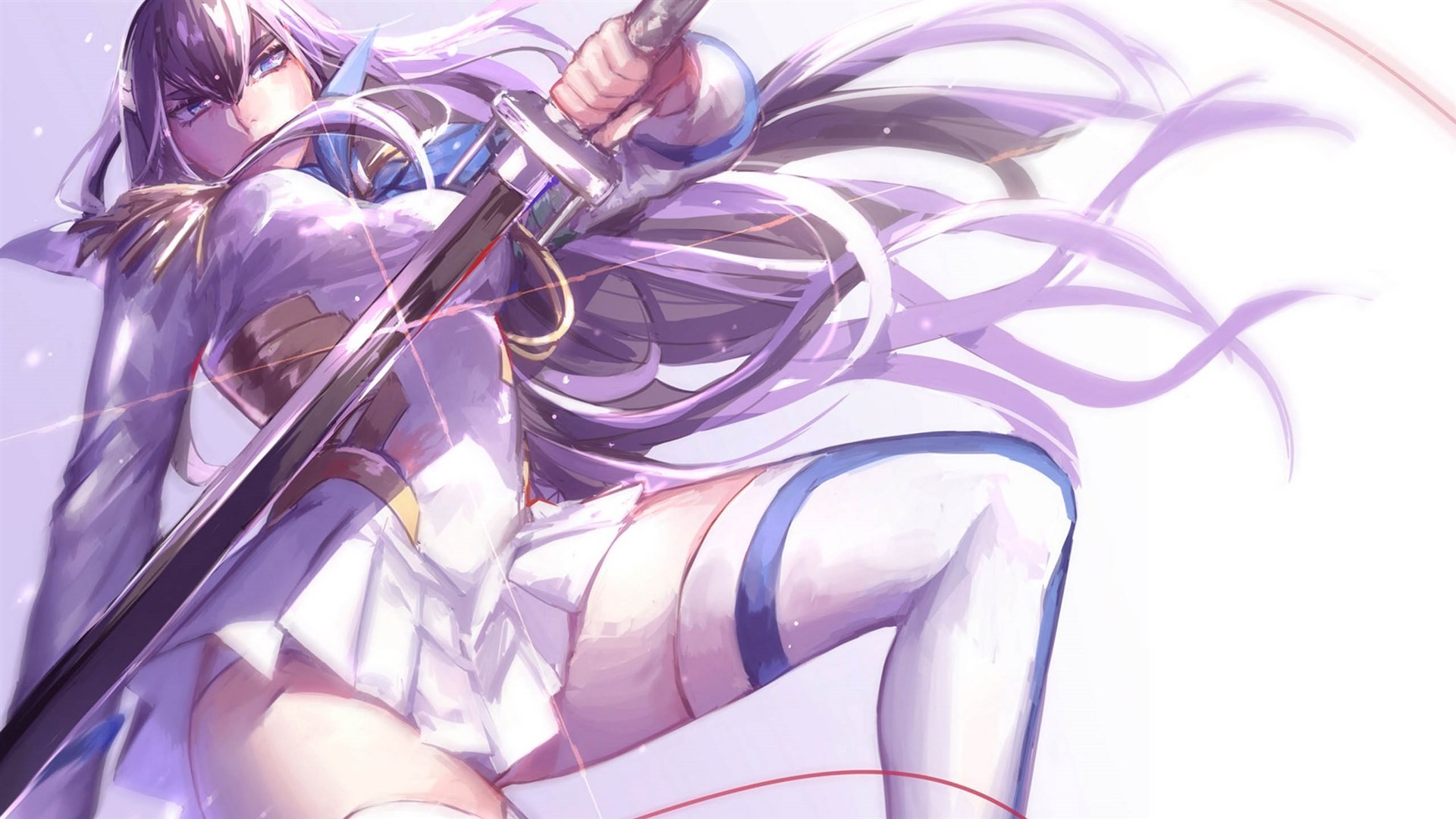 Kiryuin Satsuki from Kill la Kill with sword HD Wallpaper