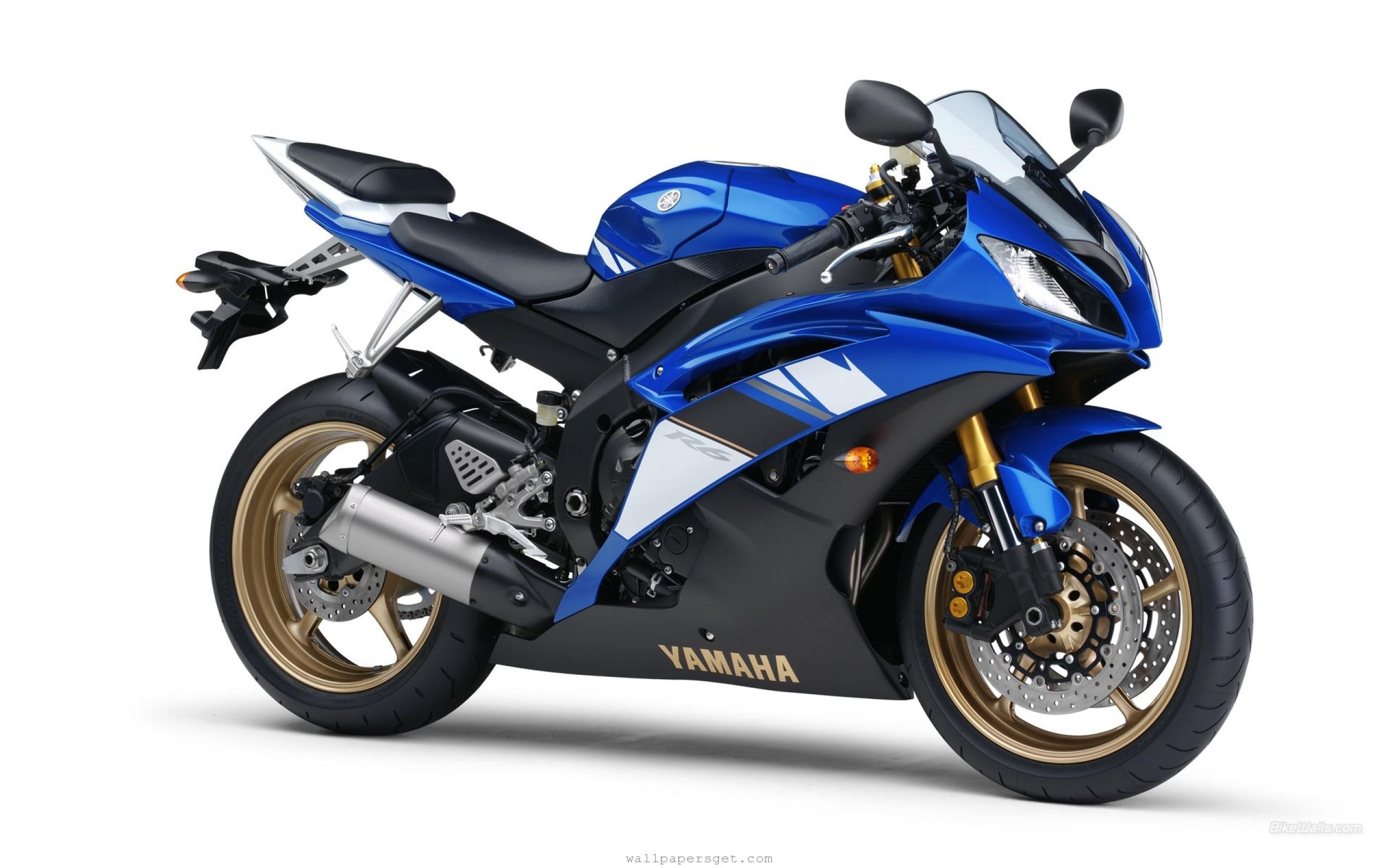 Blue Yamaha R6 Sport Motorcycle HD Wallpaper