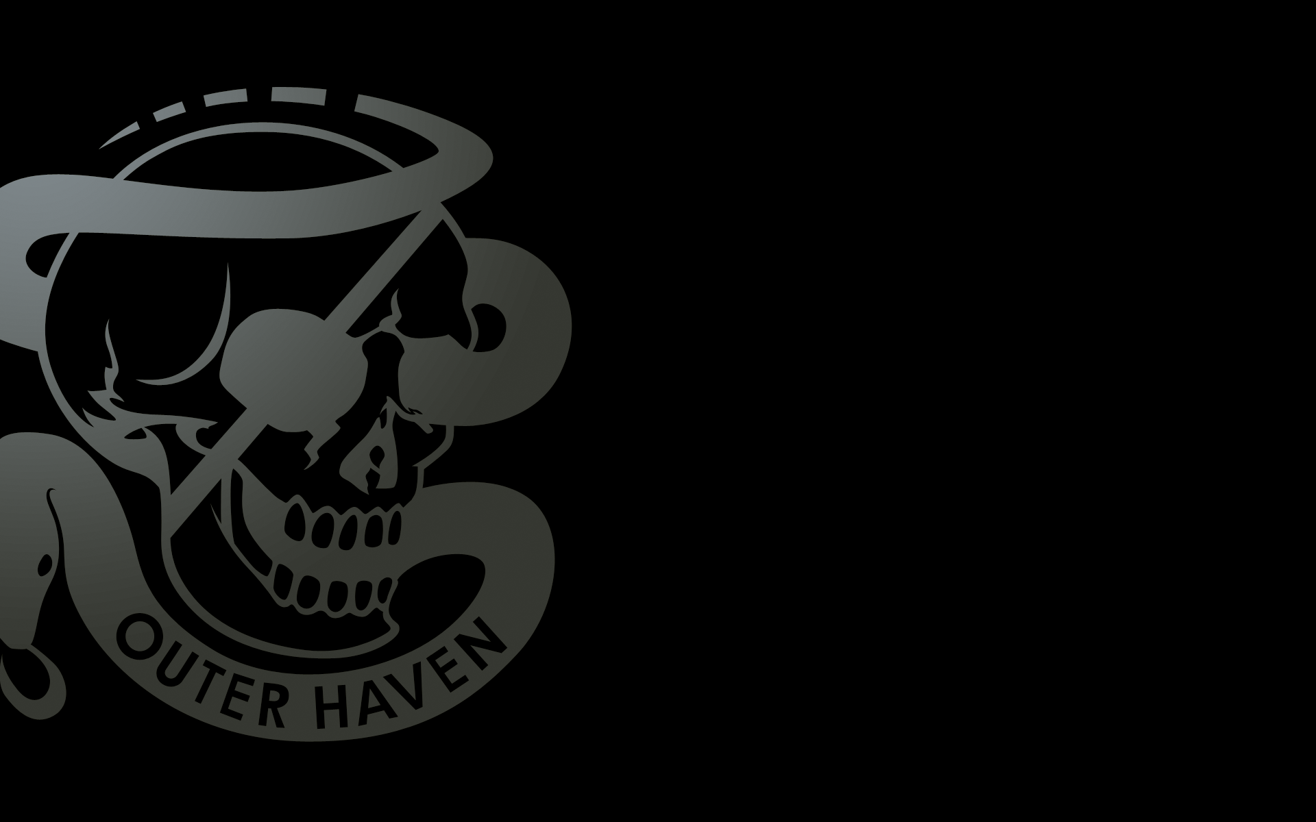 Outer Haven skull logo HD Wallpaper