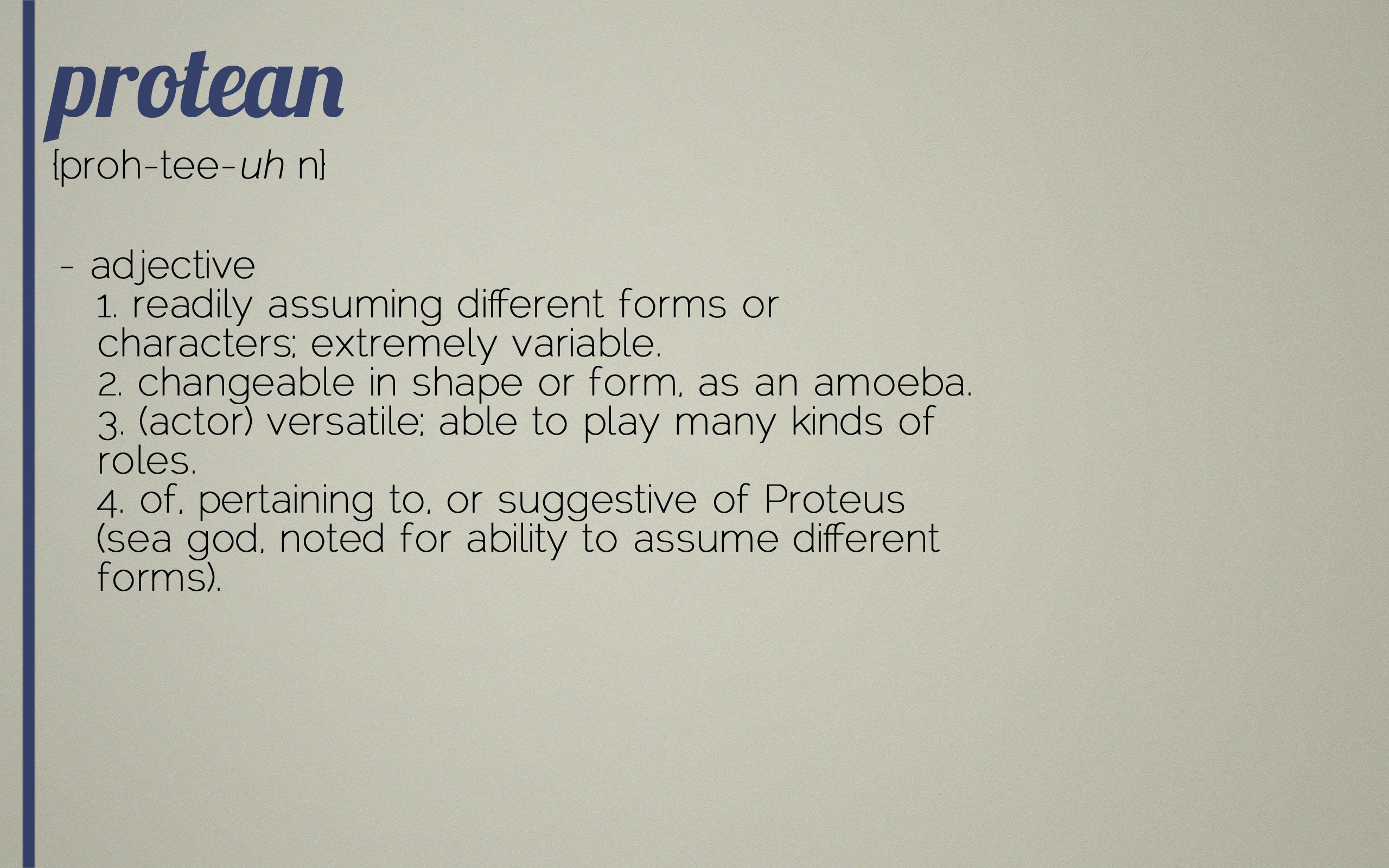 Protean Definition HD Wallpaper