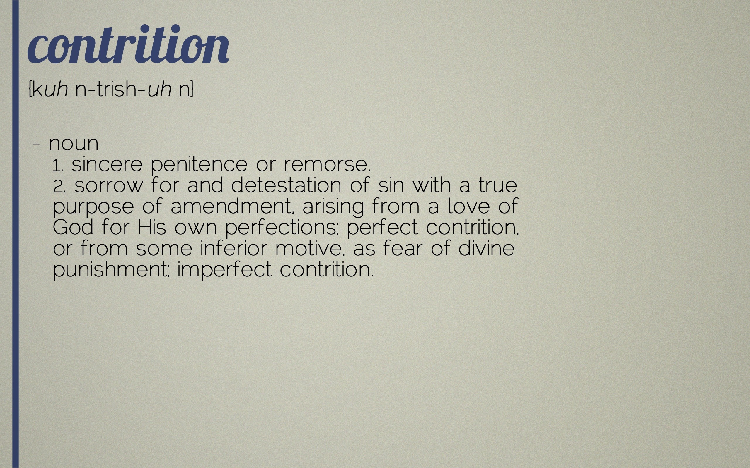 Definition of Contrition from a Dictionary HD Wallpaper
