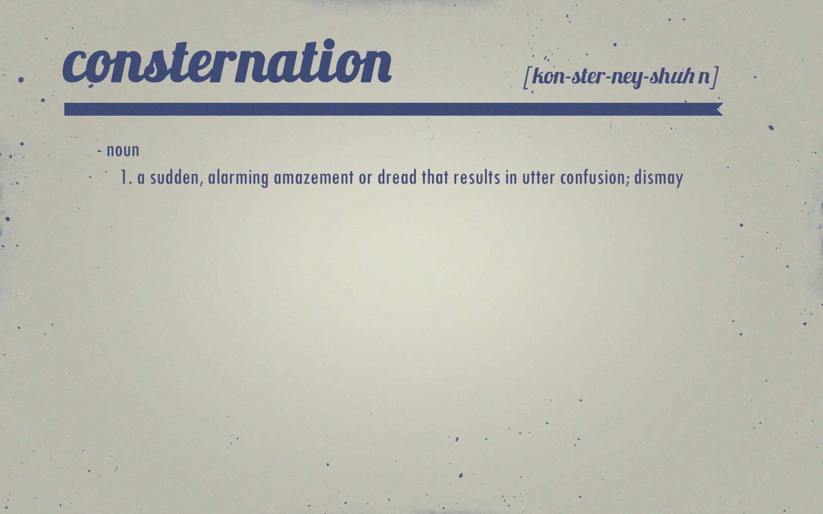 Consternation definition with pronunciation and meaning HD Wallpaper