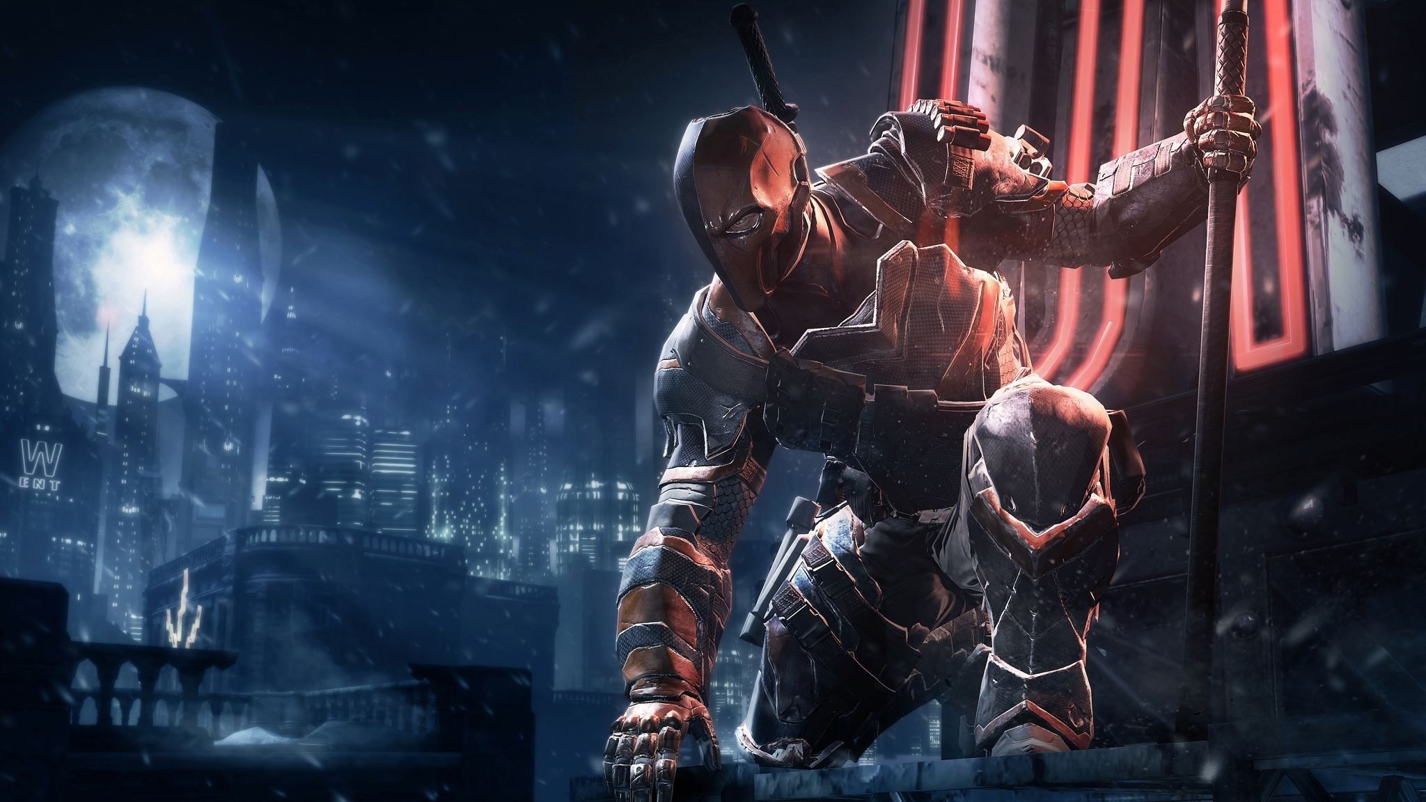 Deathstroke from Batman: Arkham Origins HD Wallpaper