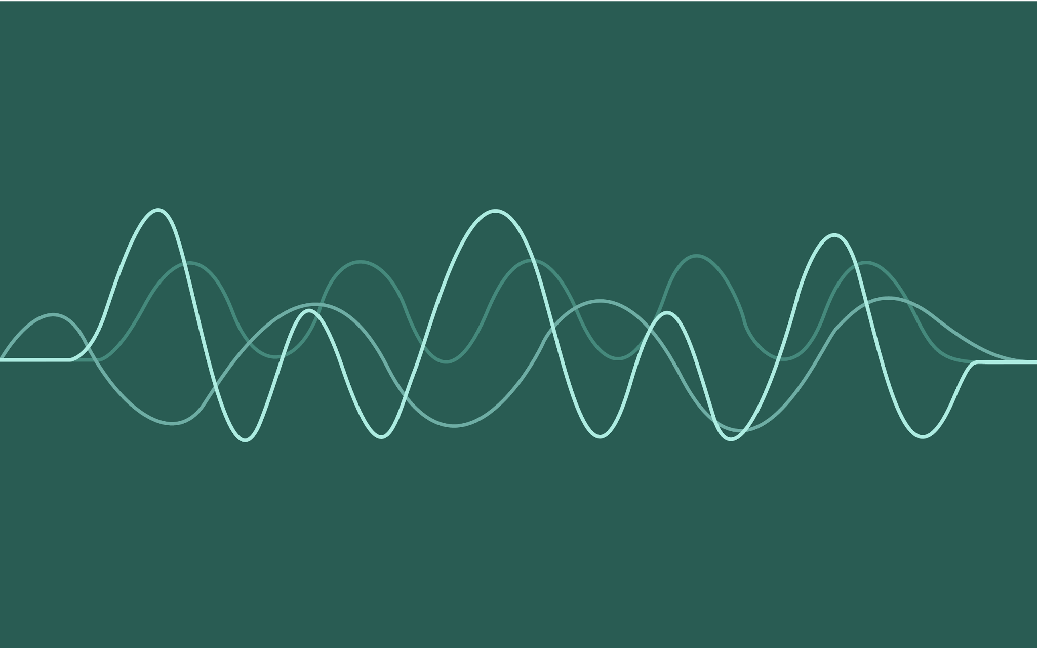 Abstract waveforms illustration HD Wallpaper