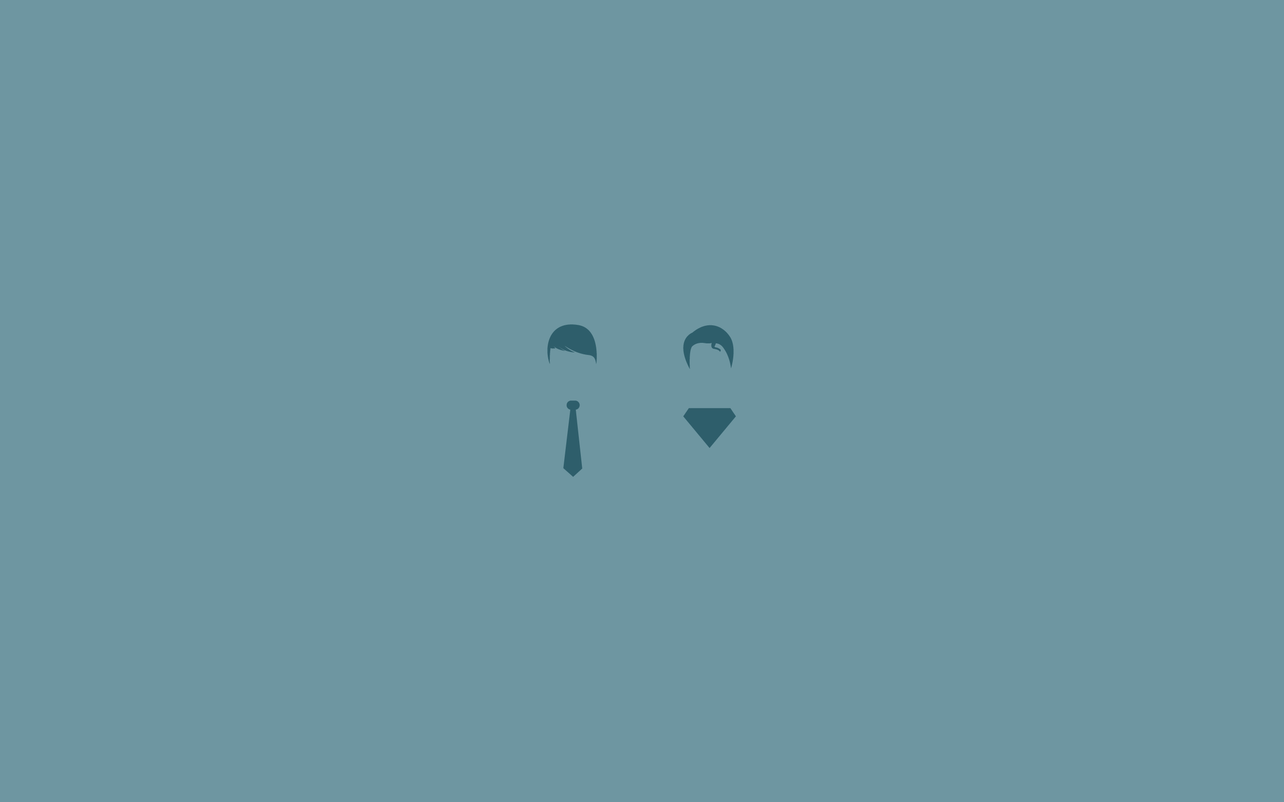 Minimalist Superman logo and tie HD Wallpaper