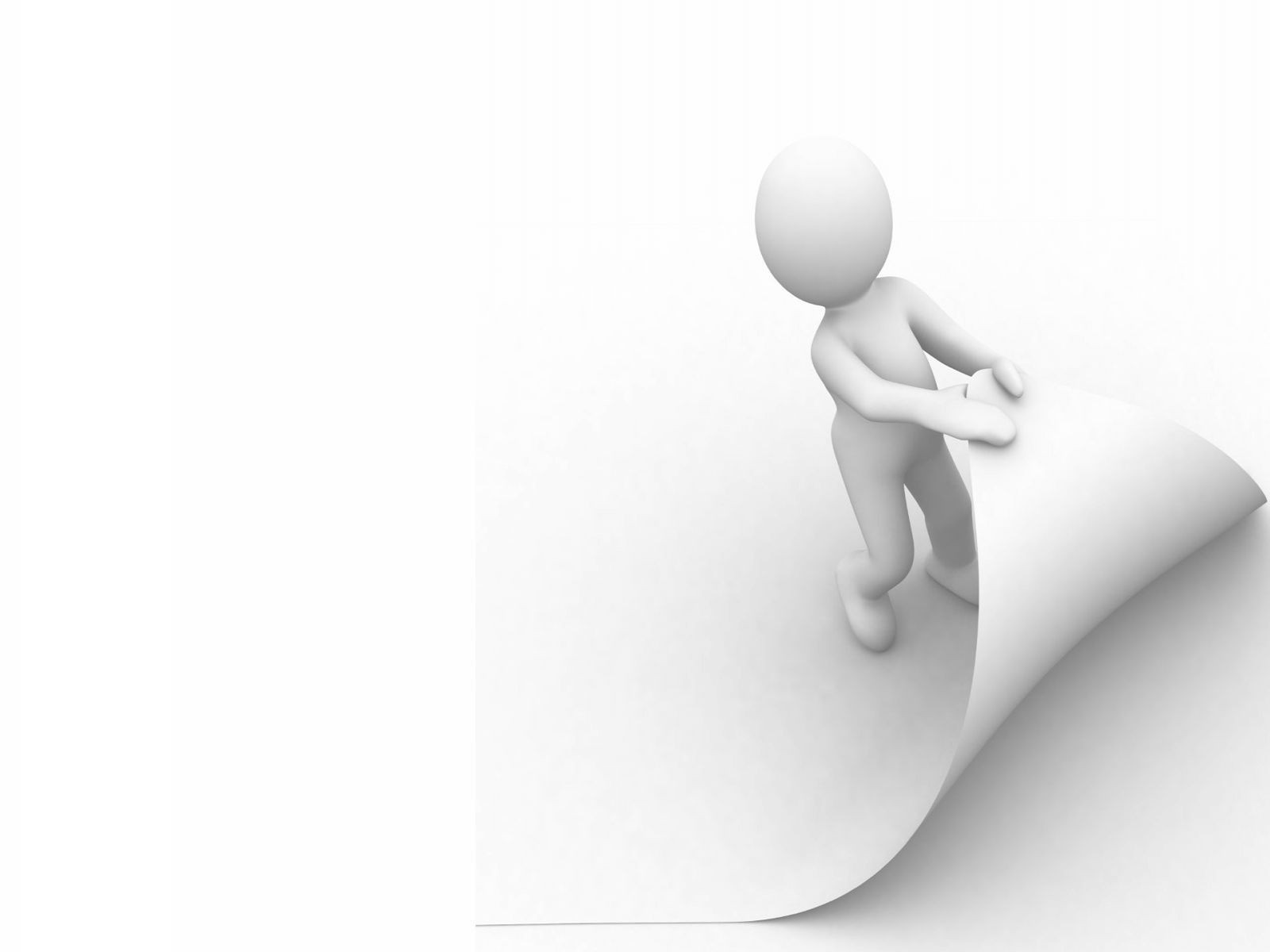 3D man pulling a white paper HD Wallpaper